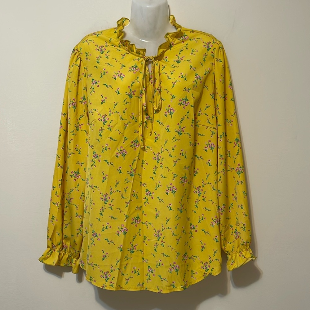 Yellow Floral Long Sleeve